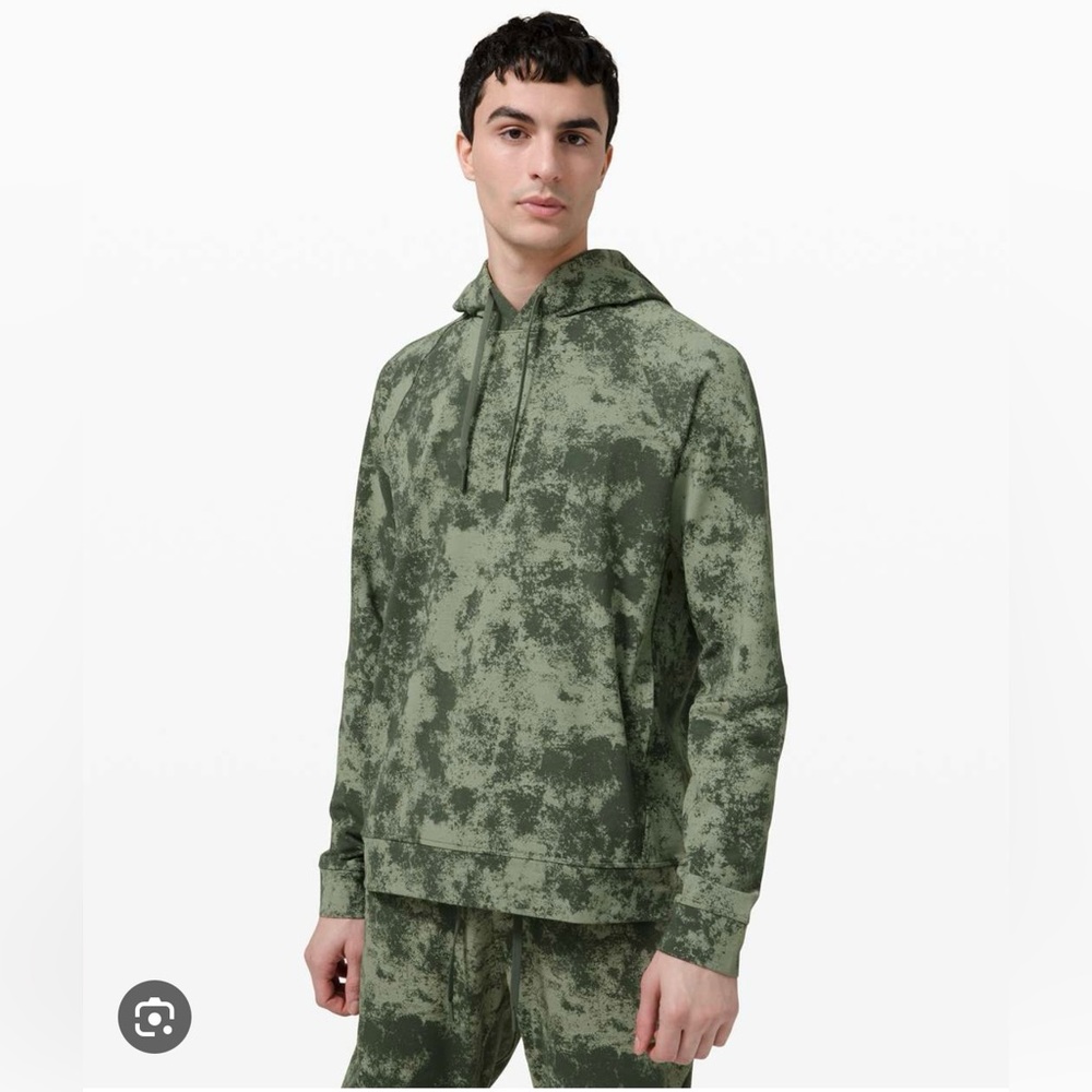 Lululemon City Sweat Pullover Hoodie Green Fern Camo